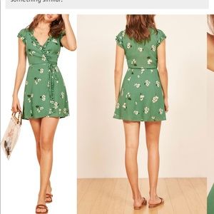 Reformation Garnet Floral wrap minidress-LIKE NEW